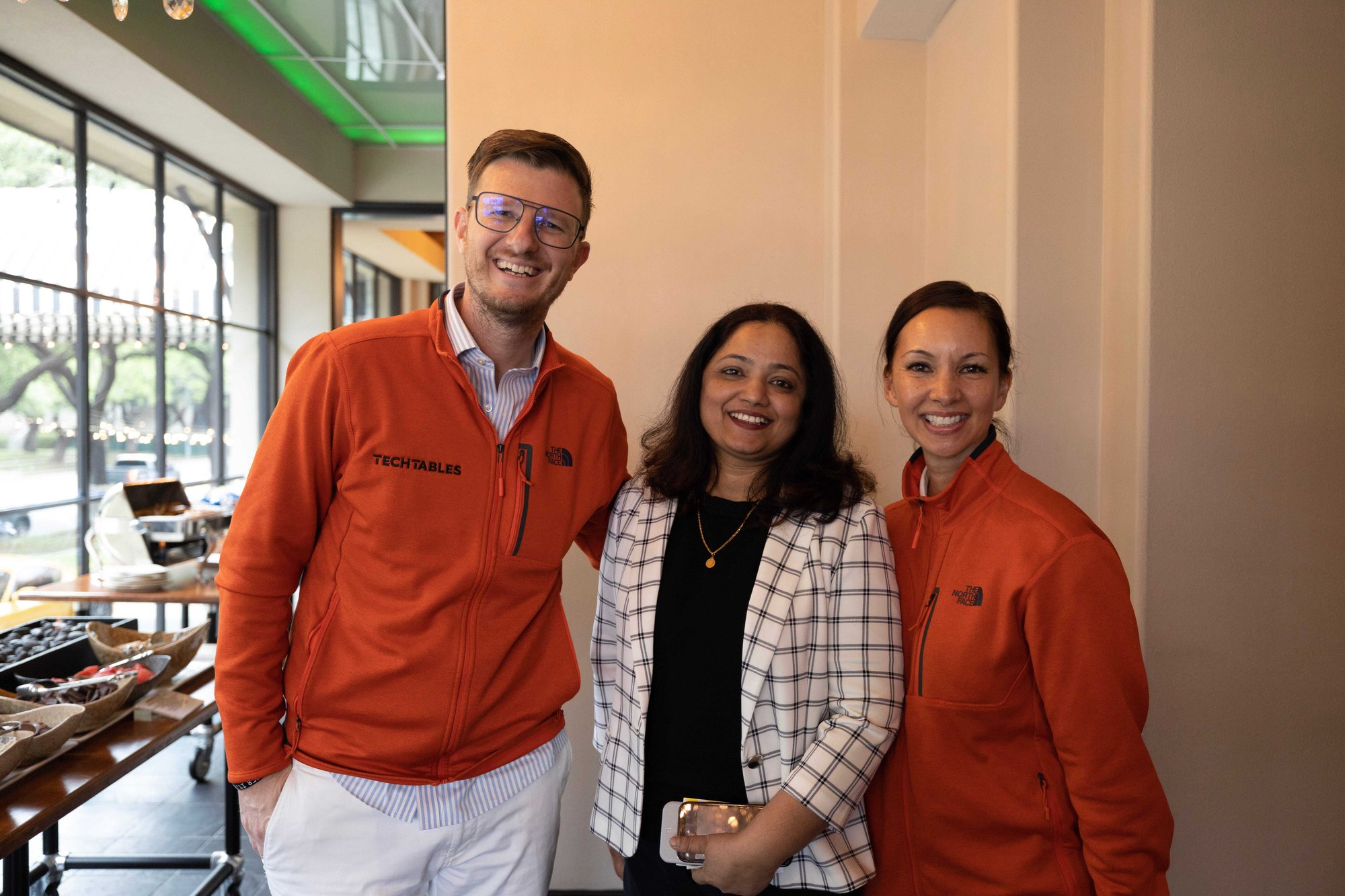 Left to Right: Joe Toste, Founder at TechTables, Sindhu Menon, CIO, Harris County, Jamie Toste, Creative Director